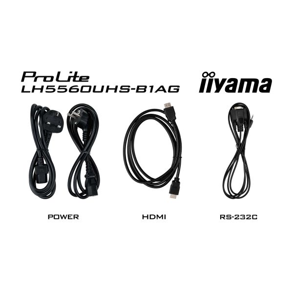iiyama PROLITE Digitaal A-kaart 139,7 cm (55") LED Wifi 500 cd/m² 4K Ultra HD Zwart Type processor Android 11 24/7 (LH5560UHS-B1AG)