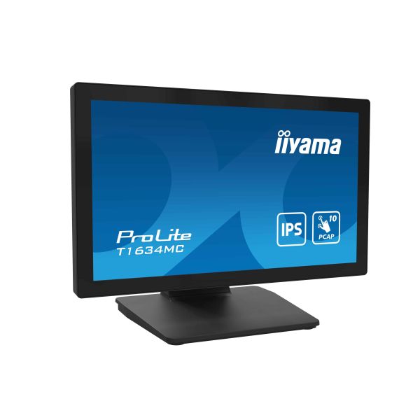 iiyama ProLite T1634MC-B1S computer monitor 39,6 cm (15.6") 1920 x 1080 Pixels Full HD LED Touchscreen Zwart (T1634MC-B1S)