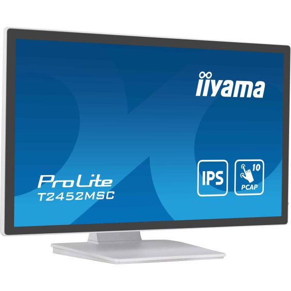 iiyama ProLite computer monitor 60,5 cm (23.8") 1920 x 1080 Pixels Full HD LCD Touchscreen Multi-gebruiker Wit (T2452MSC-W1)
