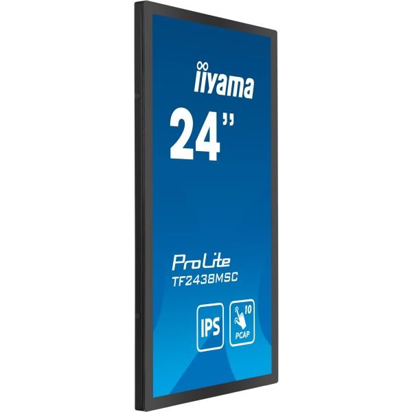 iiyama PROLITE Digitaal A-kaart 61 cm (24") LED 600 cd/m² Full HD Zwart Touchscreen (TF2438MSC-B1)