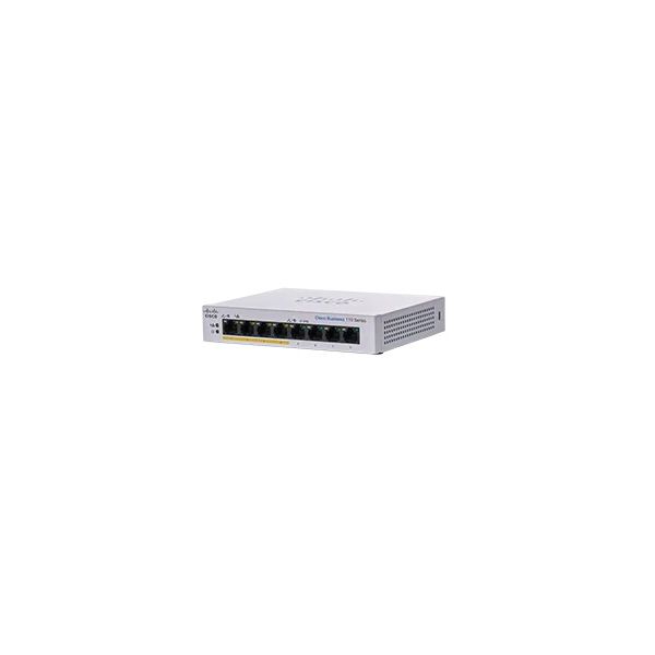Cisco CBS110-8PP-D Unmanaged L2 Gigabit Ethernet (10/100/1000) Power over Ethernet (PoE) Grijs (CBS110-8PP-D-EU)
