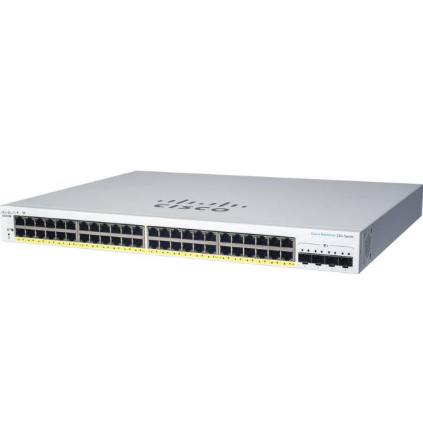 Cisco CBS220-24P-4X Managed L2 Gigabit Ethernet (10/100/1000) Power over Ethernet (PoE) Wit (CBS220-24P-4X-EU)