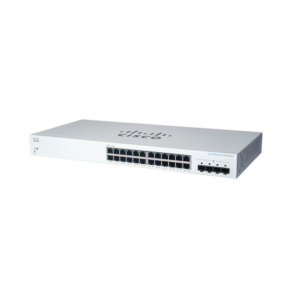 Cisco CBS220-24T-4G Managed L2 Gigabit Ethernet (10/100/1000) 1U Wit (CBS220-24T-4G-EU)