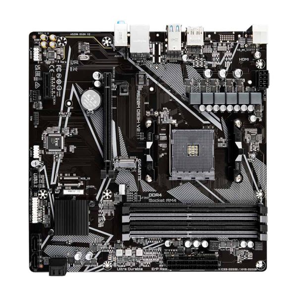 Gigabyte A520M DS3H V2 (rev. 1.0) Socket AM4 micro ATX (A520M DS3H V2)