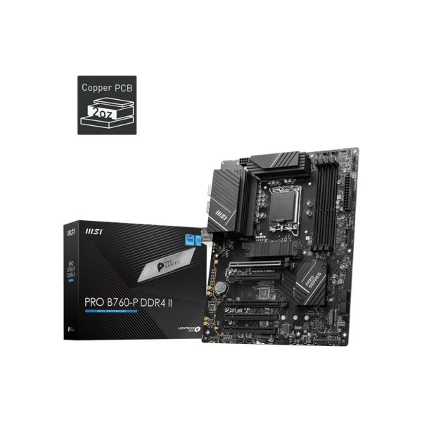 MSI PRO B760-P DDR4 II moederbord Intel B760 LGA 1700 ATX (7E29-001R) MSI PRO B760-P DDR4 II moederbord Intel B760 LGA 1700 ATX (7E29-001R)
