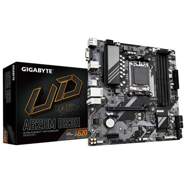 Gigabyte A620M DS3H (rev. 1.0) AMD A620 Socket AM5 micro ATX (A620M DS3H)