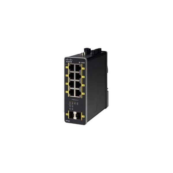 Cisco IE-1000-8P2S-LM netwerk-switch Managed Gigabit Ethernet (10/100/1000) Power over Ethernet (PoE) Zwart (IE-1000-8P2S-LM) Cisco IE-1000-8P2S-LM netwerk-switch Managed Gigabit Ethernet (10/100/1000) Power over Ethernet (PoE) Zwart (IE-1000-8P2S-LM)