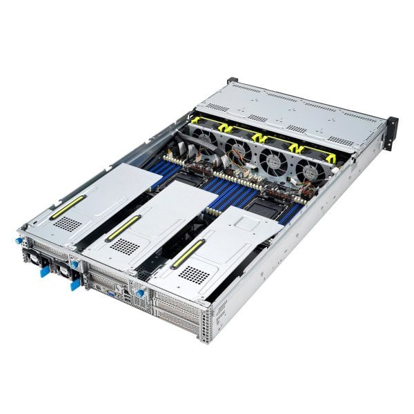 ASUS RS720-E11-RS12U Intel C741 Rack (2U) Zwart, Zilver (90SF01Z1-M00270)