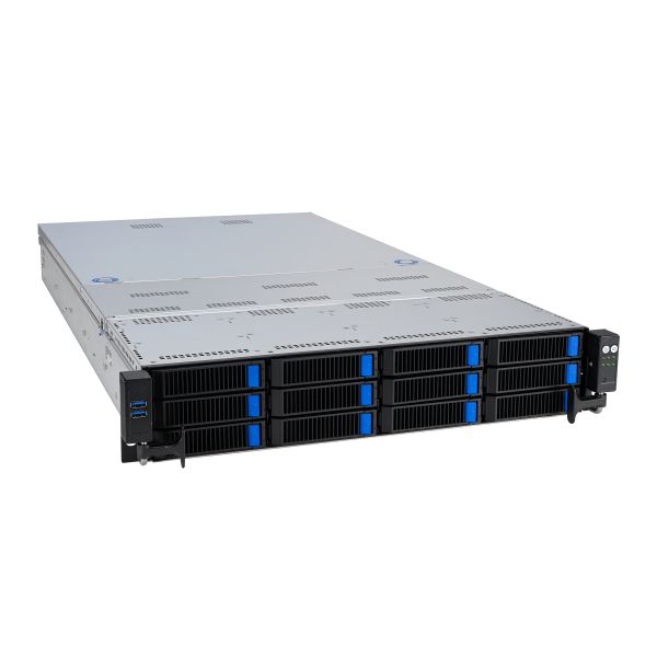ASUS RS720-E11-RS12U Intel C741 Rack (2U) Zwart, Zilver (90SF01Z1-M00270)