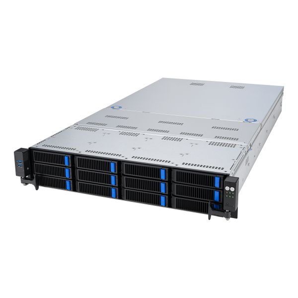 ASUS RS720-E11-RS12U Intel C741 Rack (2U) Zwart, Zilver (90SF01Z1-M00270)