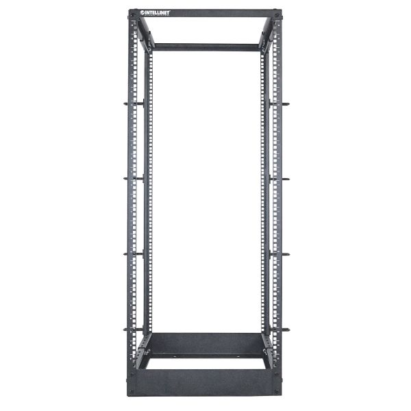 Intellinet 19" open frame rack, 26U, 4-post, bouwpakket, max. 360 kg draagvermogen, zwart (714242) Intellinet 19" open frame rack, 26U, 4-post, bouwpakket, max. 360 kg draagvermogen, zwart (714242)