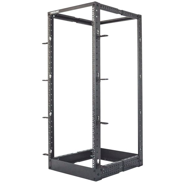 Intellinet 19" open frame rack, 26U, 4-post, bouwpakket, max. 360 kg draagvermogen, zwart (714242)