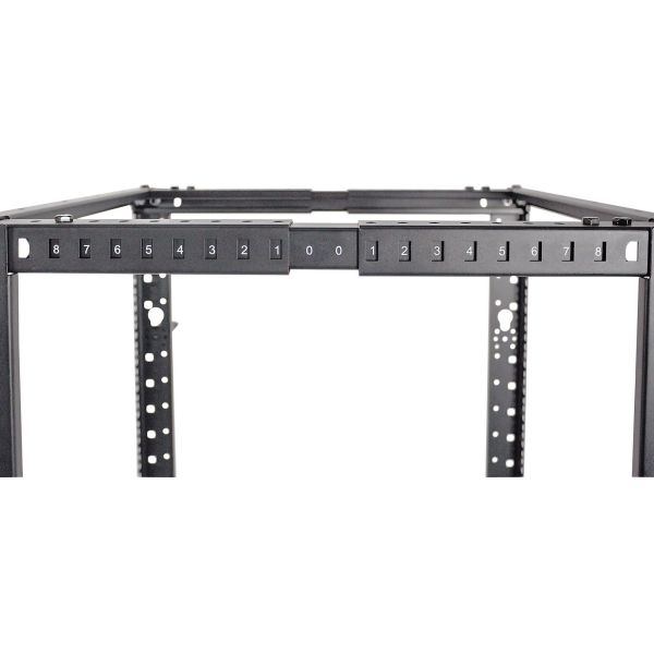 Intellinet 19" open frame rack, 26U, 4-post, bouwpakket, max. 360 kg draagvermogen, zwart (714242) Intellinet 19" open frame rack, 26U, 4-post, bouwpakket, max. 360 kg draagvermogen, zwart (714242)