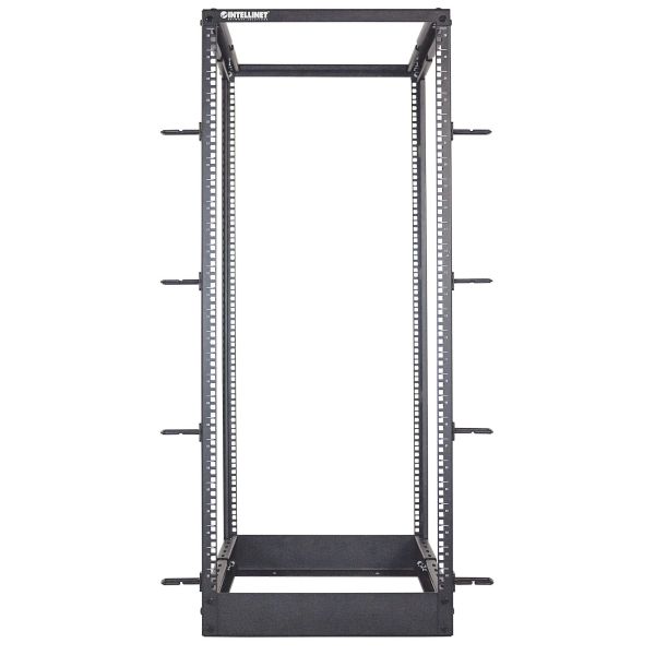 Intellinet 19" open frame rack, 26U, 4-post, bouwpakket, max. 360 kg draagvermogen, zwart (714242) Intellinet 19" open frame rack, 26U, 4-post, bouwpakket, max. 360 kg draagvermogen, zwart (714242)