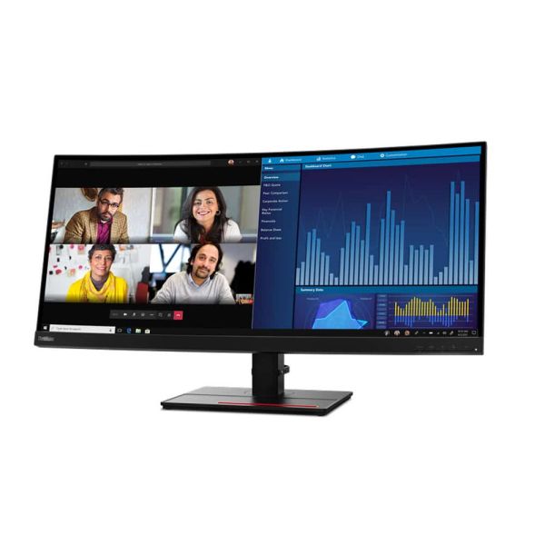 Lenovo ThinkVision P34w-20 LED display 86,7 cm (34.1") 3440 x 1440 Pixels Wide Quad HD Zwart (63F2RAT3EU)