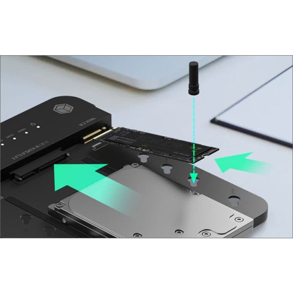 ICY BOX IB-2915MSCL-C31 USB 3.2 Gen 2 (3.1 Gen 2) Type-C Zwart (IB-2915MSCL-C31)