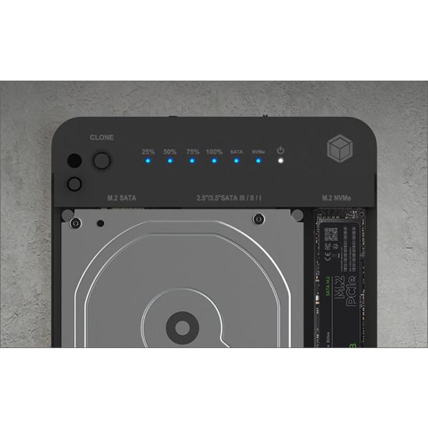 ICY BOX IB-2915MSCL-C31 USB 3.2 Gen 2 (3.1 Gen 2) Type-C Zwart (IB-2915MSCL-C31)