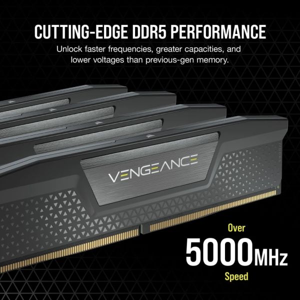 Corsair Vengeance CMK96GX5M2B6800C40 geheugenmodule 96 GB 2 x 48 GB DDR5 6800 MHz (CMK96GX5M2B6800C40)