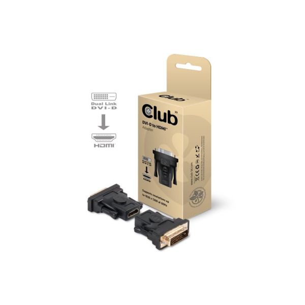 CLUB3D DVI-D to HDMI Passive Adapter (CAA-DMD>HFD3)