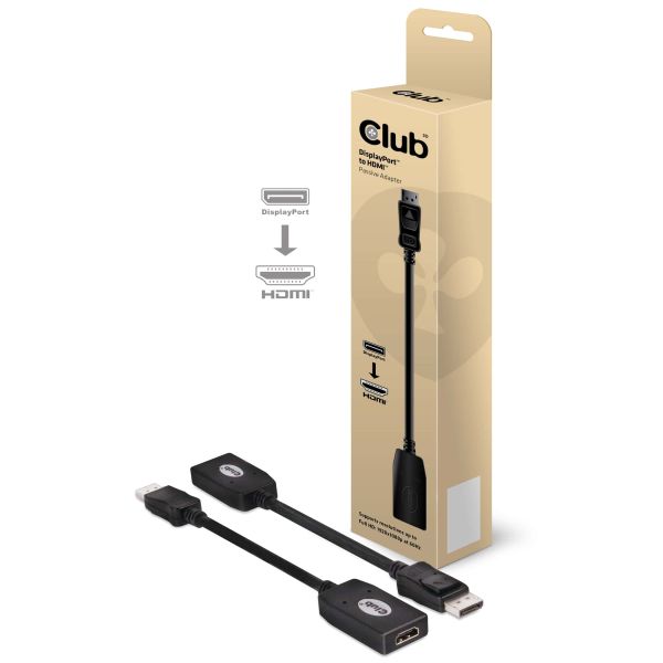 CLUB3D DisplayPort™ to HDMI™ Passive Adapter (CAC-1001)