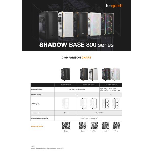 be quiet! Shadow Base 800 Black Midi Tower Zwart (BGW60)