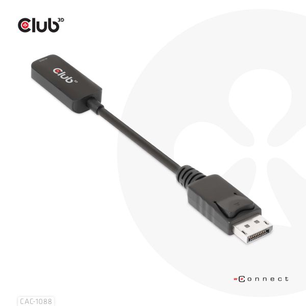 CLUB3D DisplayPort1.4 to HDMI 4K120Hz/8K60Hz HDR Active adapter M/F (CAC-1088)