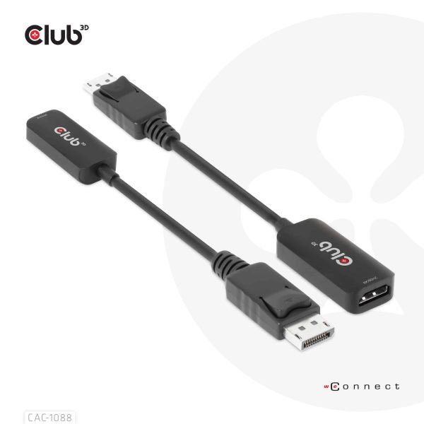 CLUB3D DisplayPort1.4 to HDMI 4K120Hz/8K60Hz HDR Active adapter M/F (CAC-1088)