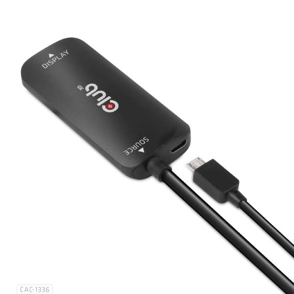 CLUB3D HDMI + Micro USB to USB Type-C 4K120Hz or 8K30Hz M/F Active Adapter (CAC-1336)