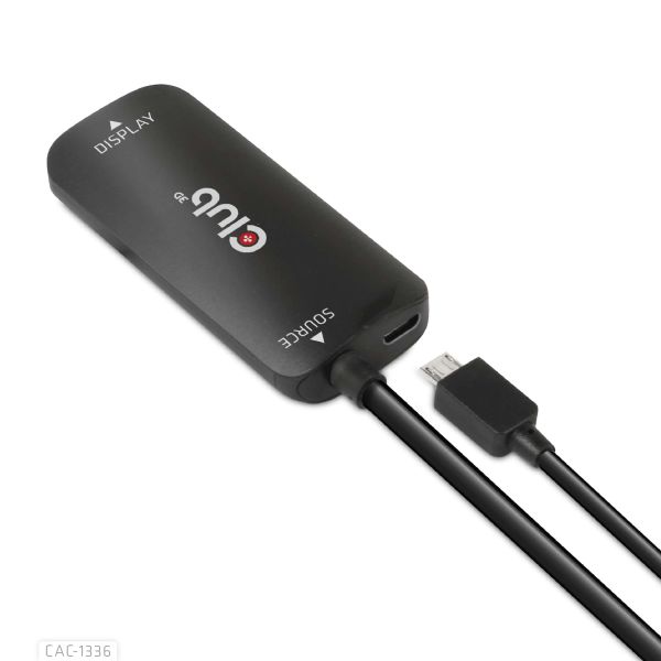 CLUB3D HDMI + Micro USB to USB Type-C 4K120Hz or 8K30Hz M/F Active Adapter (CAC-1336)