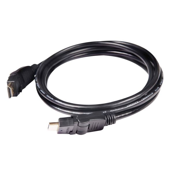 CLUB3D HDMI 2.0 4K60Hz UHD 360 Graden roterende kabel 2 meter (CAC-1360) CLUB3D HDMI 2.0 4K60Hz UHD 360 Graden roterende kabel 2 meter (CAC-1360)