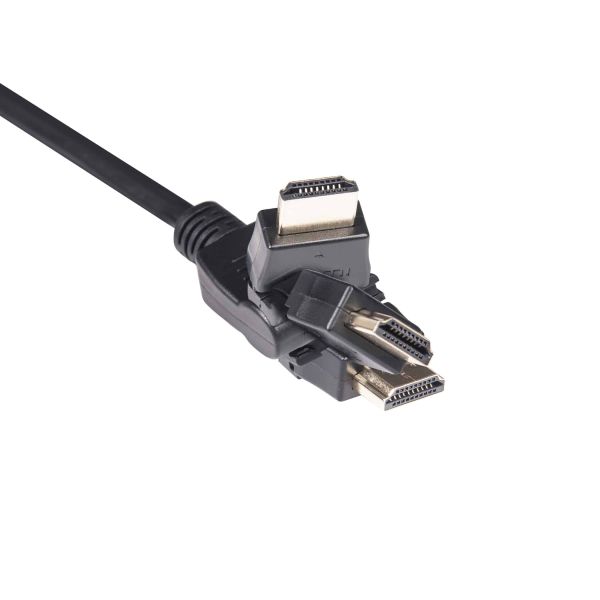 CLUB3D HDMI 2.0 4K60Hz UHD 360 Graden roterende kabel 2 meter (CAC-1360)