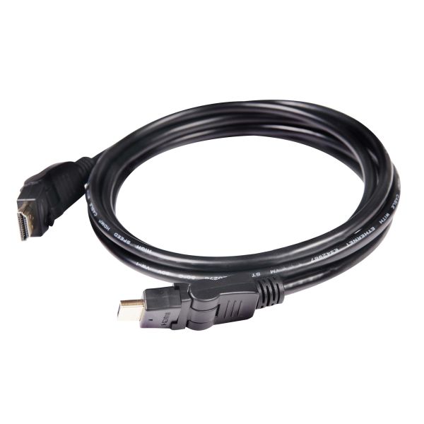 CLUB3D HDMI 2.0 4K60Hz UHD 360 Graden roterende kabel 2 meter (CAC-1360)