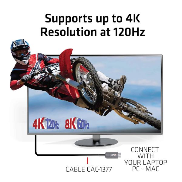 CLUB3D Ultra High Speed ​​HDMI 2.1™ gecertificeerde AOC-kabel 4K120Hz/8K60Hz Unidirectioneel M/M 15m (CAC-1377)