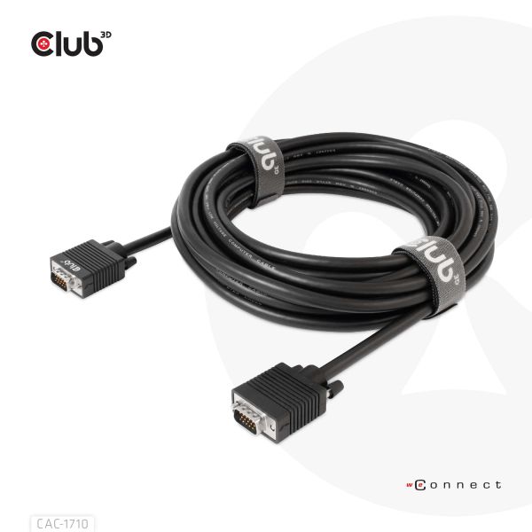 CLUB3D VGA Cable Bidirectional M/M 10m/32.8ft 28AWG (CAC-1710)