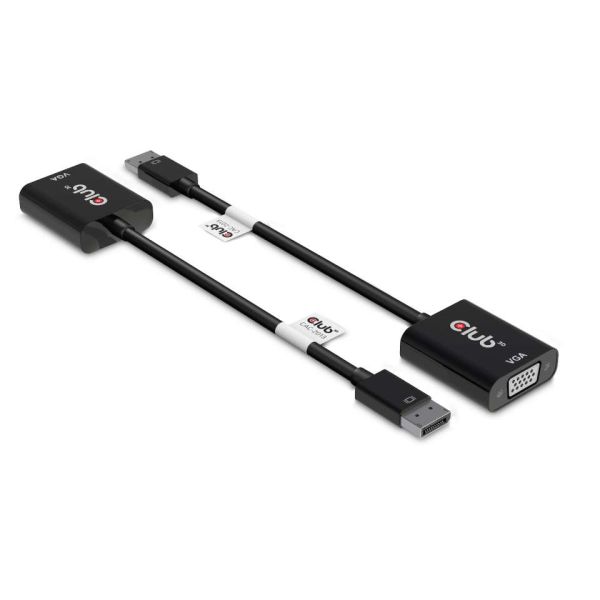 CLUB3D DisplayPort™ to VGA Black Active Adapter M/V (CAC-2013)