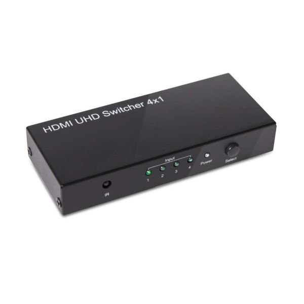 CLUB3D HDMI™ 2.0 UHD 4K60Hz SwitchBox 4 poorten en inbegrepen IR-afstandsbediening (CSV-1370)