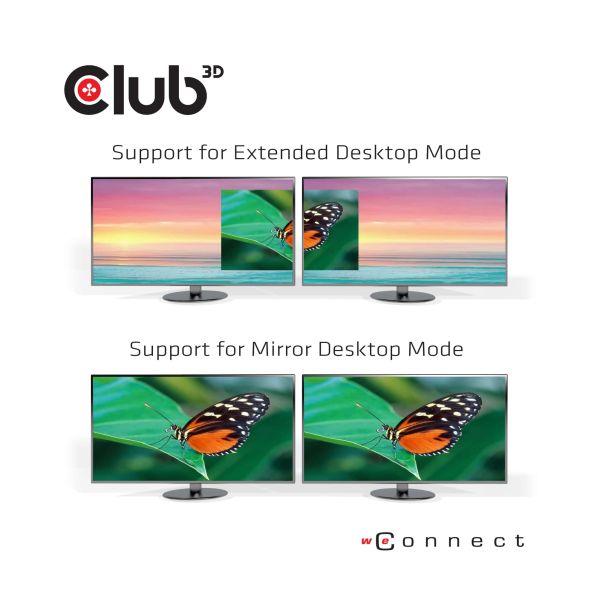 CLUB3D Type-C Universeel (2x 4K60Hz +1x 4K30Hz), oplaad Docking Station 60W DisplayLink® gecertificeerd en DP alt modus - kensington lock (CSV-1562)