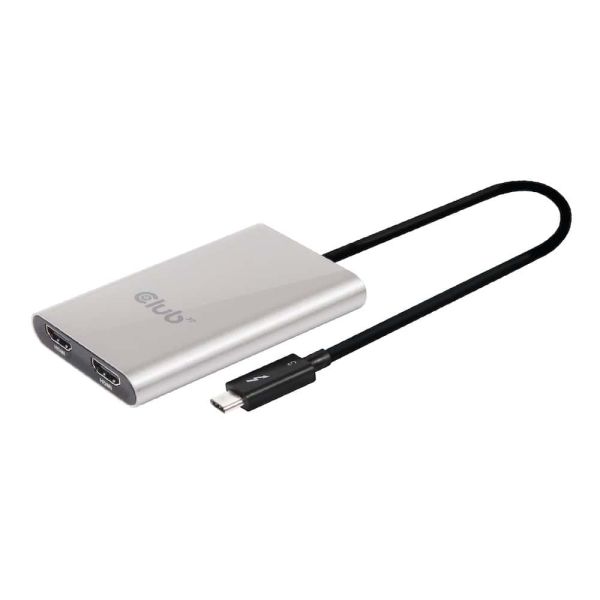 CLUB3D Thunderbolt 3 to Dual HDMI 2.0 Adapter (CSV-1574) CLUB3D Thunderbolt 3 to Dual HDMI 2.0 Adapter (CSV-1574)