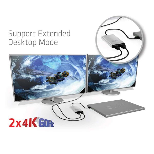 CLUB3D Thunderbolt 3 to Dual HDMI 2.0 Adapter (CSV-1574)
