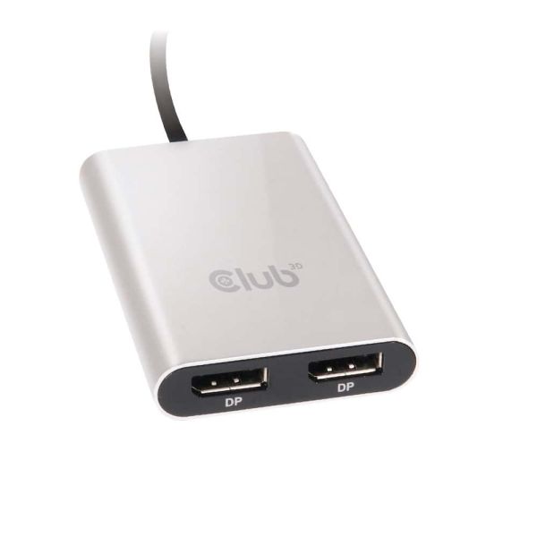CLUB3D Thunderbolt™ 3 naar 2x Displayport™ 1.2 Dual Monitor 4K 60Hz (CSV-1577)