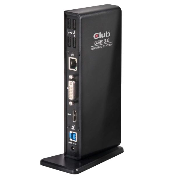 CLUB3D UNIVERSEEL USB 3.0 Type A 1x HDMI 1x DVI ,UTP aansluitingen DisplayLink™ gecertificeerd Docking Station (CSV-3242HD)