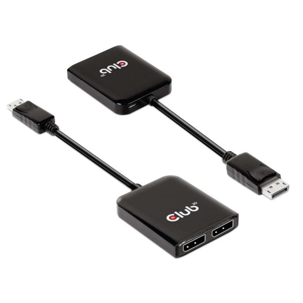 CLUB3D Multistream Transport (MST) Hub DisplayPort™1.4 naar DisplayPort™1.4 Dual Monitor 4K60Hz M/V (CSV-7200)