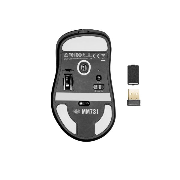 Cooler Master Peripherals MM731 muis Rechtshandig Bluetooth + USB Type-A Optisch (MM-731-KKOH1)