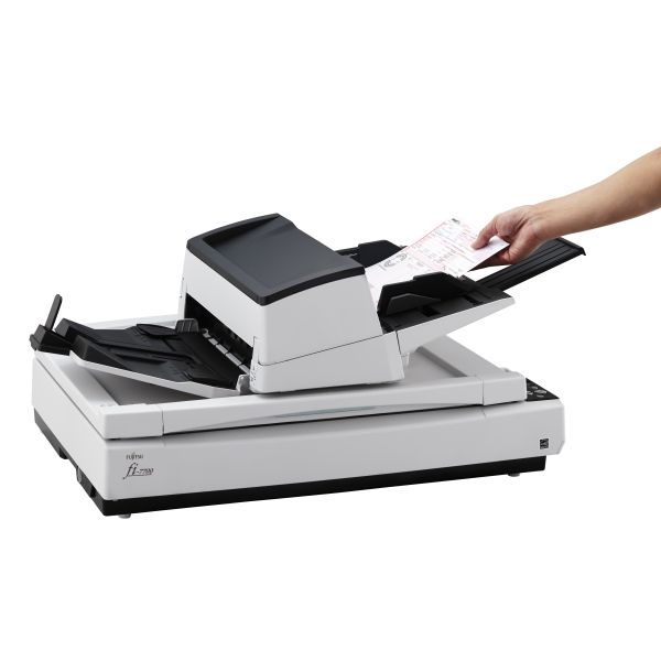 Fujitsu fi-7700 Flatbed-/ADF-scanner 600 x 600 DPI A3 Zwart, Wit (PA03740-B001)
