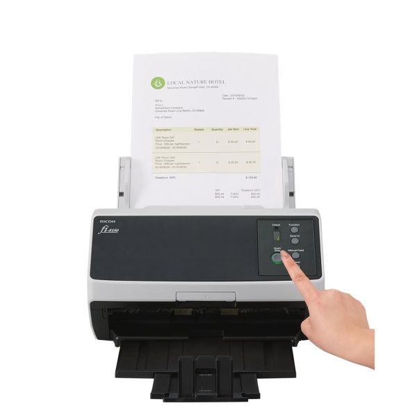 Ricoh FI-8150 ADF-/handmatige invoer scanner 600 x 600 DPI A4 Zwart, Grijs (PA03810-B101)
