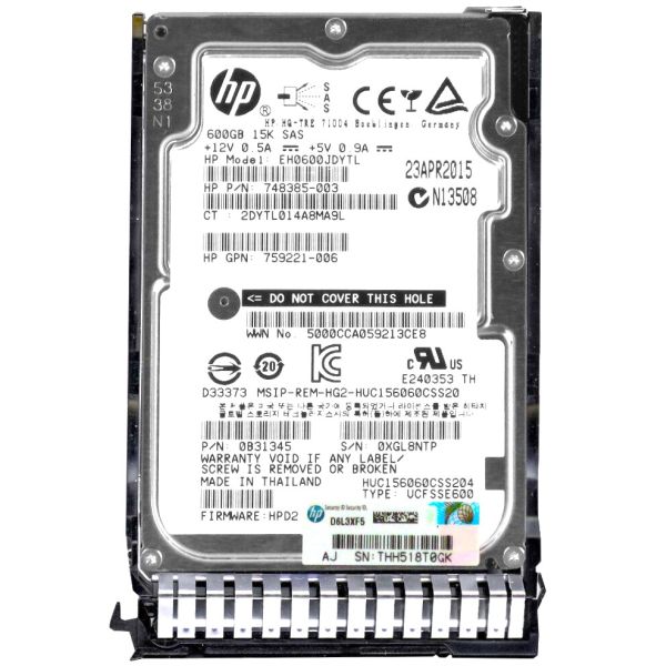 HP ASSY HDD SATA 2TB 5400RPM RAW 7MM 2.5IN (747375-1)