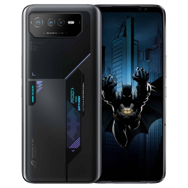 ASUS ROG Phone 6 BATMAN Edition 17,2 cm (6.78") Dual SIM Android 12 5G USB Type-C 12 GB 256 GB 6000 mAh Zwart (90AI00D6-M00110) ASUS ROG Phone 6 BATMAN Edition 17,2 cm (6.78") Dual SIM Android 12 5G USB Type-C 12 GB 256 GB 6000 mAh Zwart (90AI00D6-M00110)