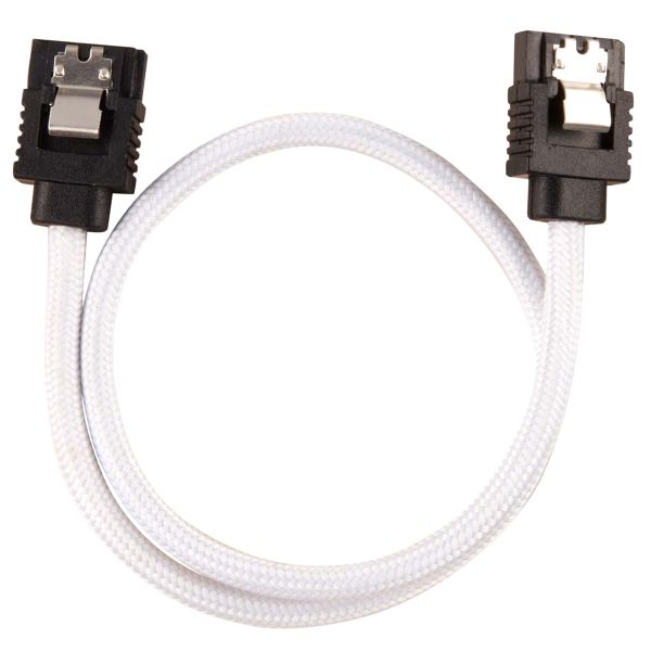 Corsair CC-8900249 SATA-kabel 0,3 m Zwart, Wit (CC-8900249)