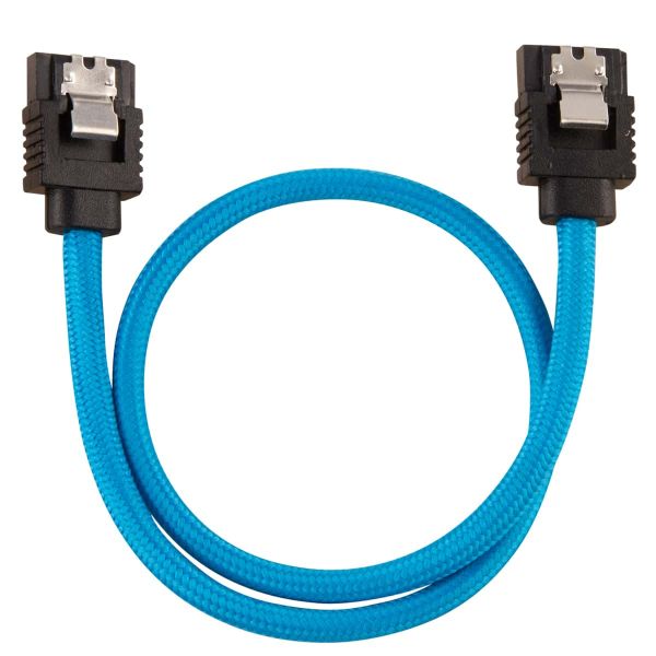 Corsair CC-8900251 SATA-kabel 0,3 m SATA 7-pin Zwart, Blauw (CC-8900251)