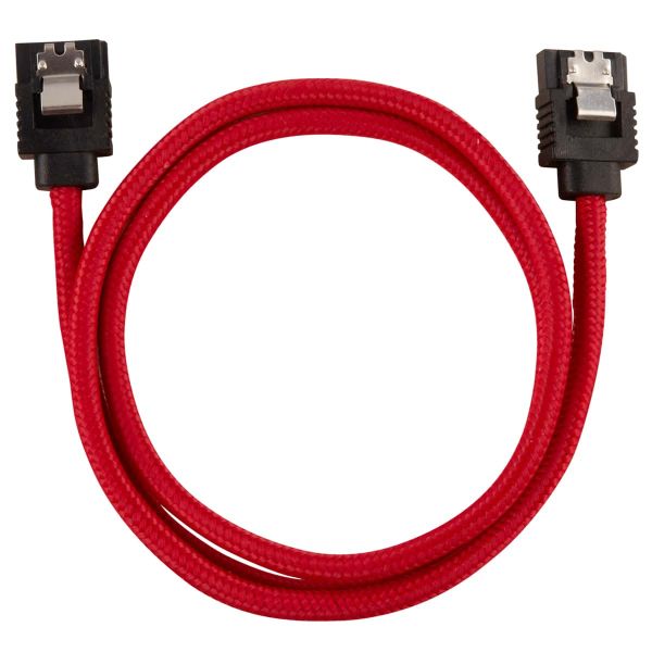 Corsair CC-8900254 SATA-kabel 0,6 m Zwart, Rood (CC-8900254)